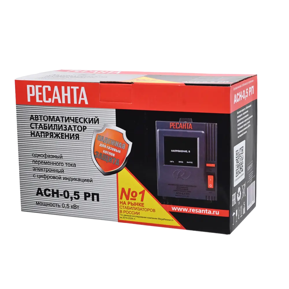 Стабилизатор напряжения Ресанта АСН-0.5 РП 0.5 кВт STLM-2180211 - Вид №15