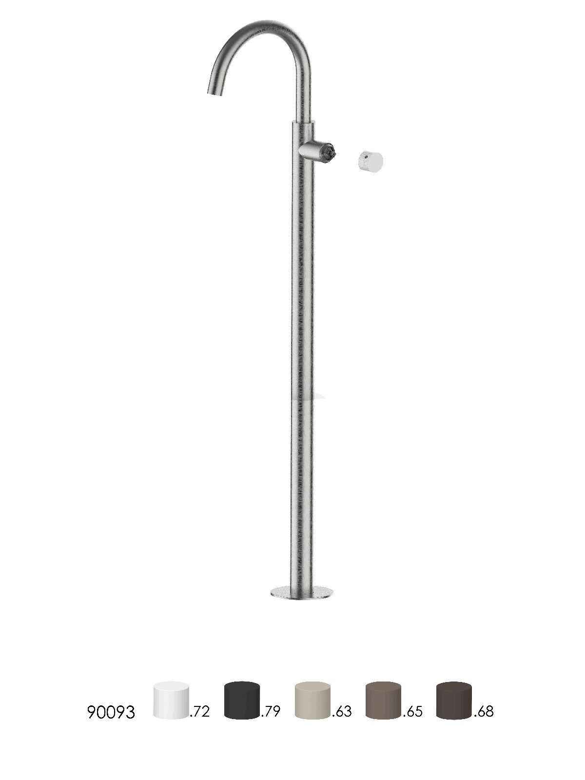 Смеситель для раковины из нержавеющей стали без слива Rubinetterie Frattini Pepe XLS 316 ARCH-00098730 - Вид №1