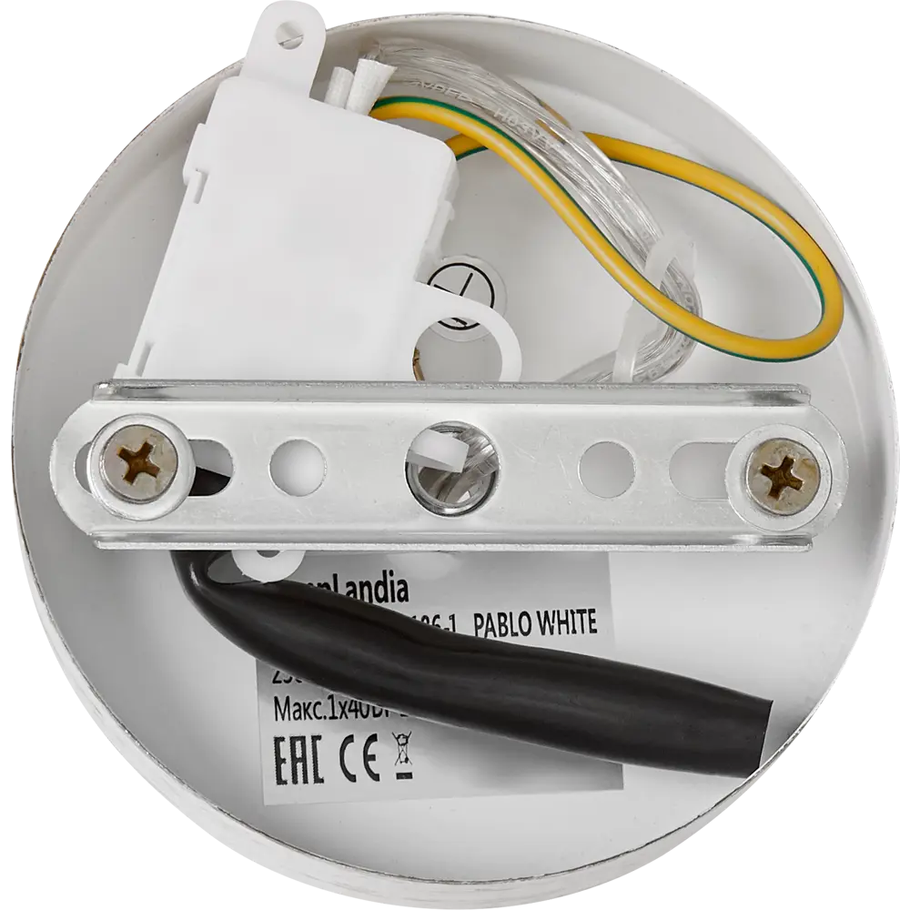 Светильник подвесной Lamplandia Pablo L1186-1, 1 лампа, 4 м², цвет белый STLM-2203405 - Вид №7
