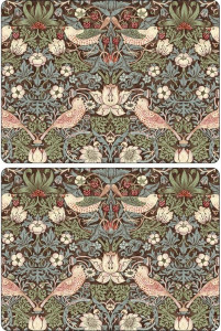 10637067 Pimpernel Набор подставок под горячее Pimpernel "Дрозды, коричневый фон" 40х29см, 4шт Пробка