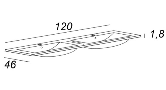 Мебель для ванной CEZARES TIFFANY 120 Bianco opaco 54954 - Вид №4