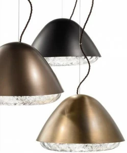 Vetreria Vistosi Подвесной светильник из дутого стекла и металла Kira