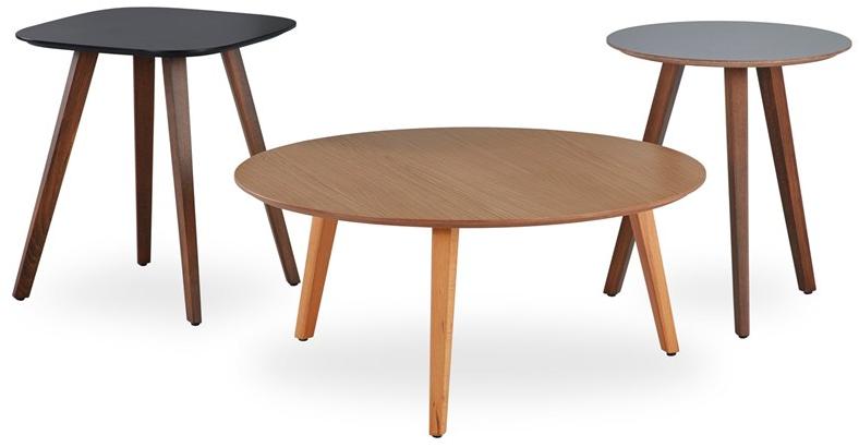 B&T Design Круглый журнальный столик Woodplate sun-id-1441635 - Вид №1