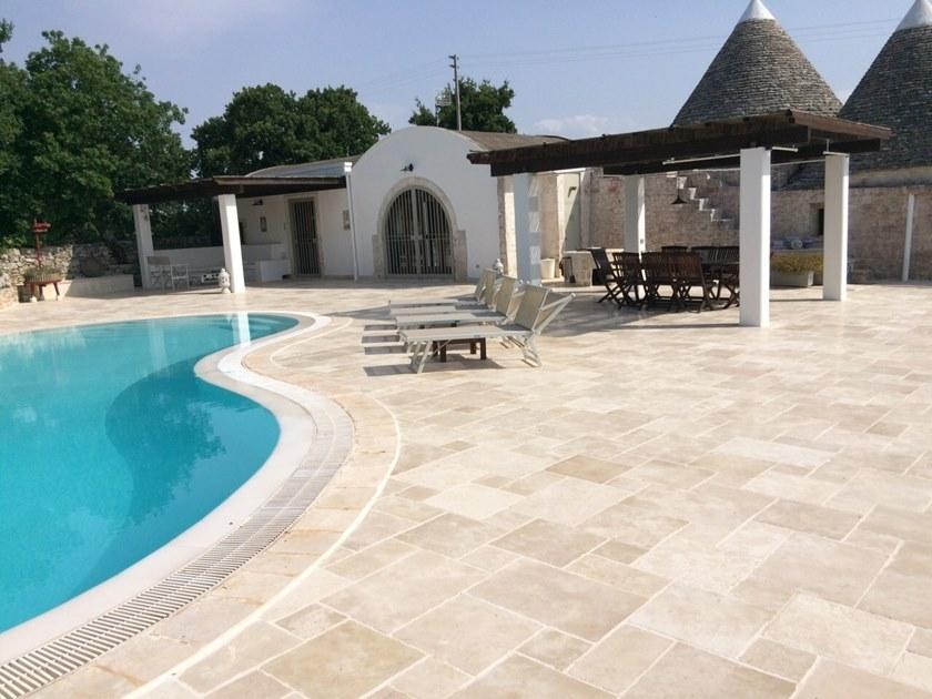 Naturalmente Puglia Каменный пол в деревенском стиле с краями под старину  022  - Вид №1