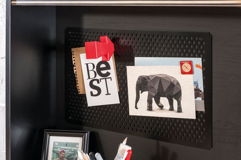 Надстройка для письменного стола с полками черная 108 см Black M CILEK BLACK 00-3832388 Черный Santreyd - Вид №1