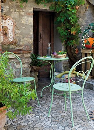 Металлический штабелируемый садовый стул с подлокотниками Vermobil Mimmo ARCH-00006931 - Вид №1