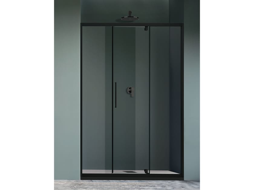 Хрустальная нишевая душевая кабина с поворотной дверью Metidea Рубин ARCH-00024441