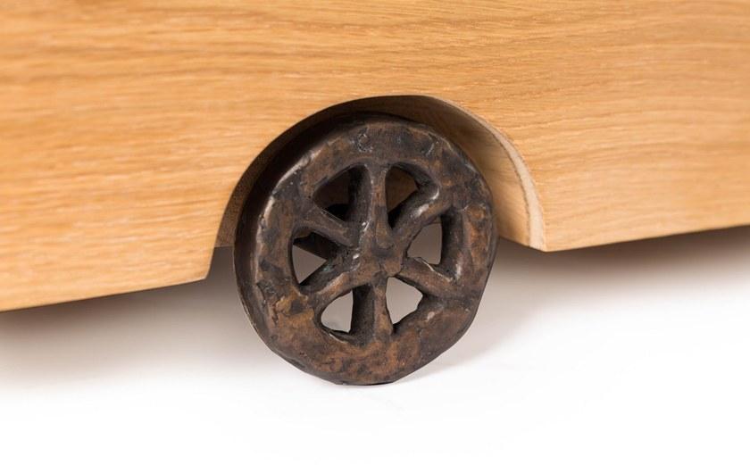 moooi Низкий дубовый журнальный столик с журнальной полкой sun-id-1511487 - Вид №2