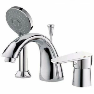 Orange Otto М22-333 однорычажный смеситель для установки на борт ванны Белый