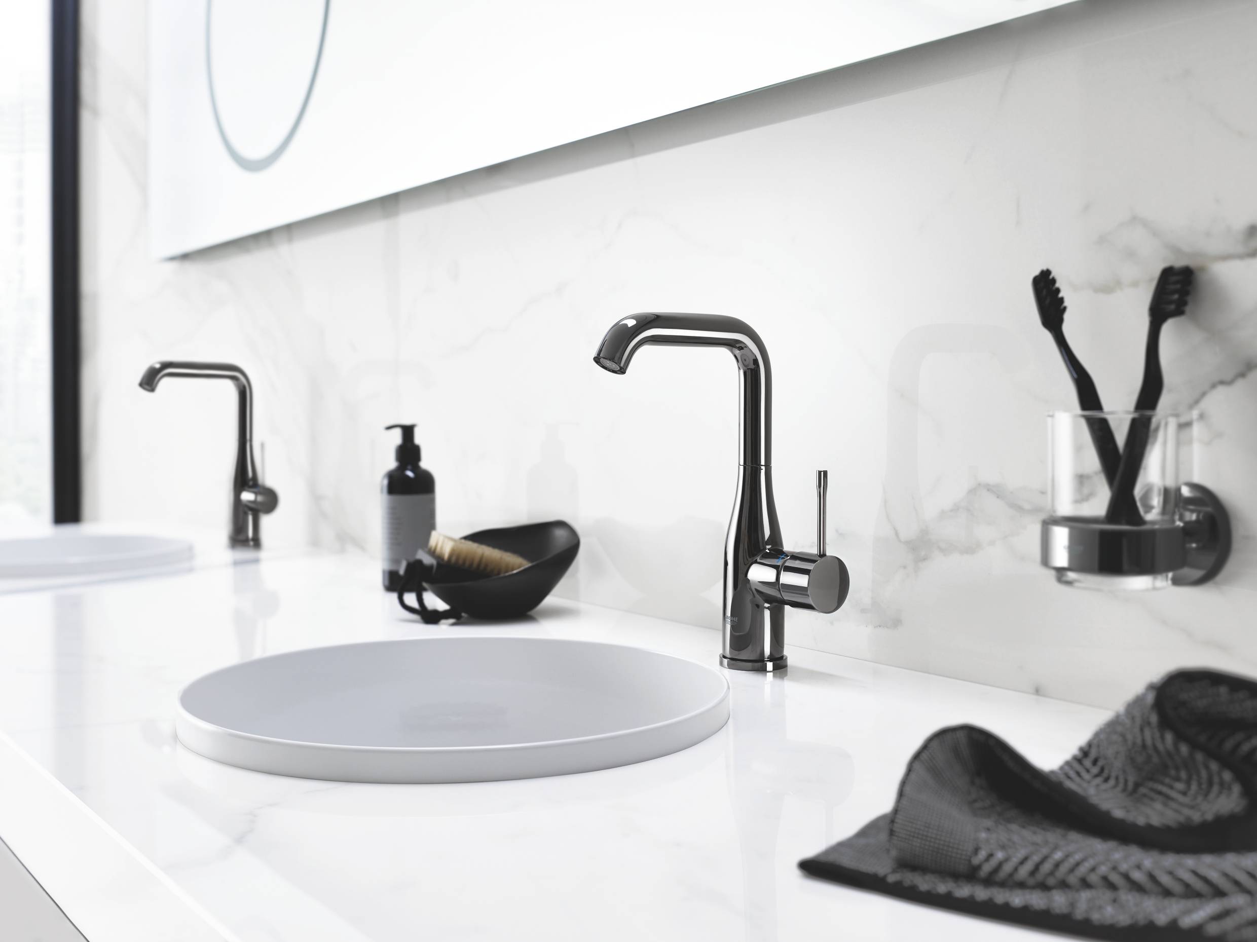 Держатель GROHE Essentials, тёмный графит глянец (40369A01) - Вид №3