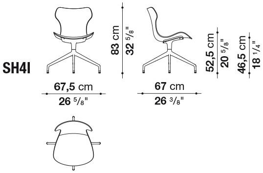 B&B Italia Стул на козелке из ткани Papilio shell sun-id-1452675 - Вид №6