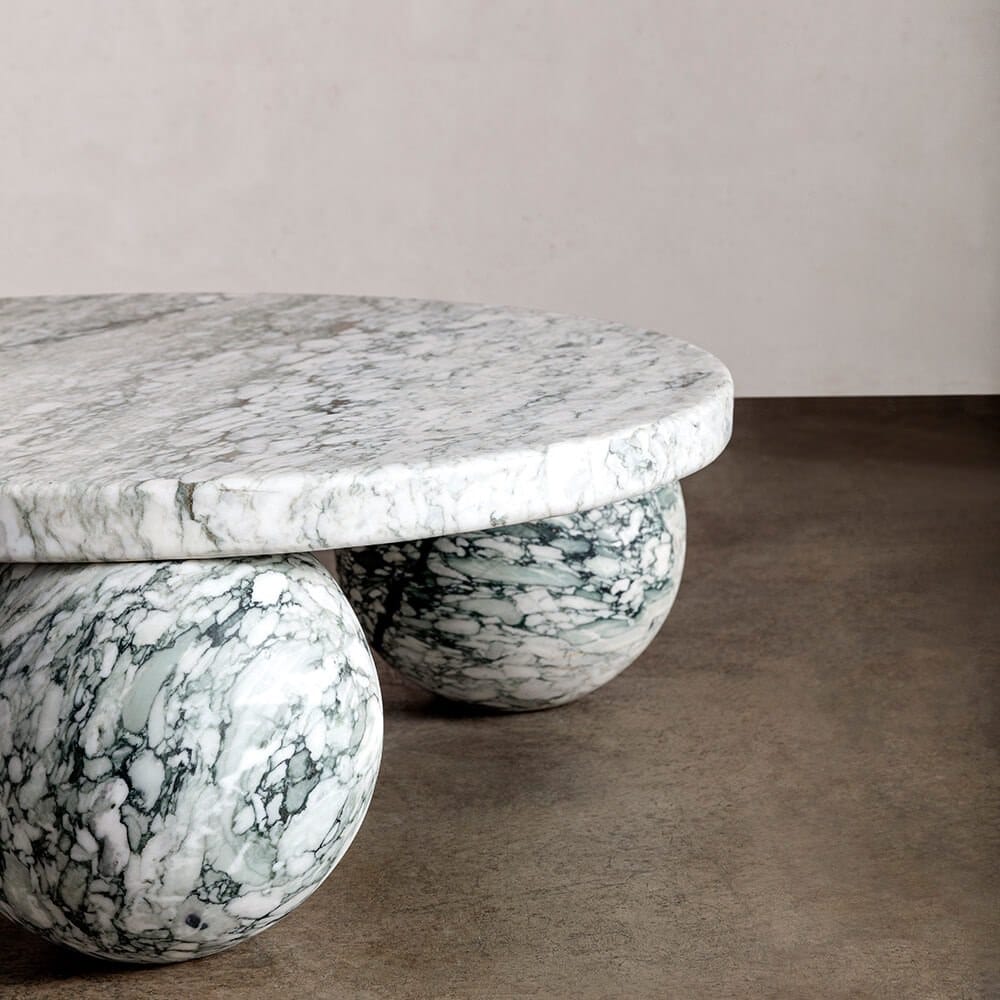 Круглый журнальный столик из натурального камня Kelly Wearstler MORRO ARCH-00131721 - Вид №5