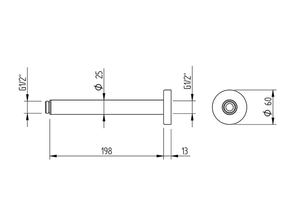Стальной потолочный душ Aquademy круглый ARCH-00033754 - Вид №2