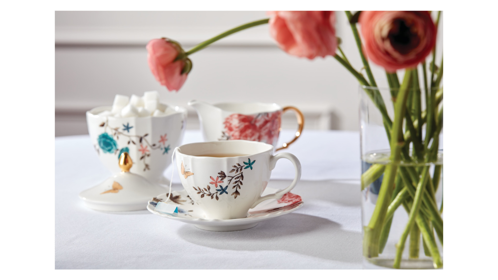 10667843 Lenox Набор чайный Lenox "Цветущая лоза" 3 предмета, п/к Фарфор  - Вид №4