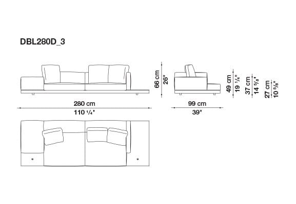 Кожаный диван B&B Italia док ARCH-00106863 - Вид №169