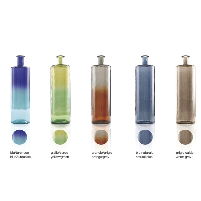 C175X34 Ваза Aurora Boreale Adriani e Rossi Желто-зеленый  - Вид №2