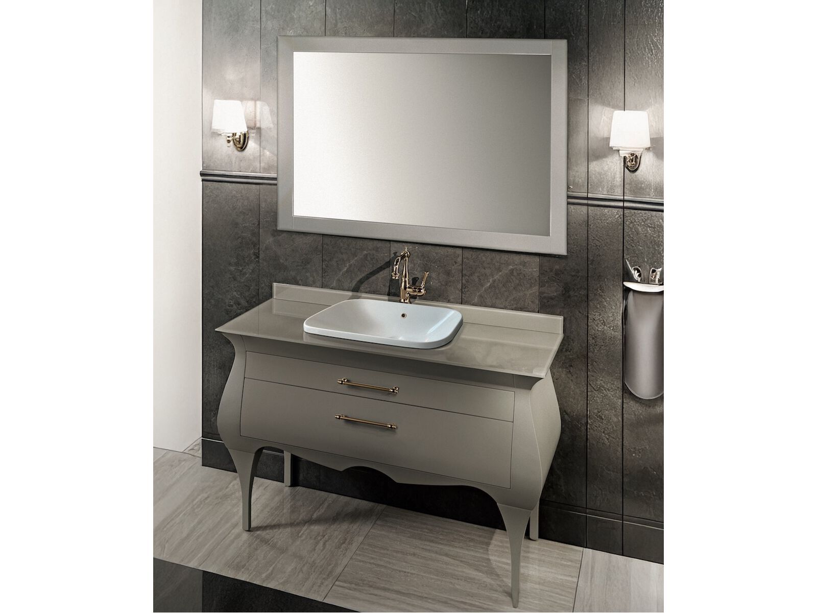 Напольный умывальник с ящиками Gaia Mobili Classic ARCH-00063192