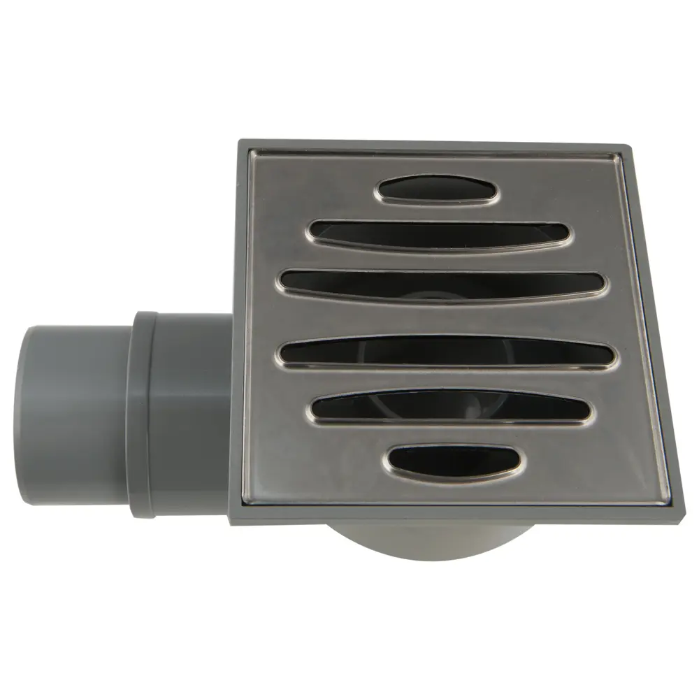 Трап для душа Sas 105x105 мм горизонтальный слив пластик STLM-2081667