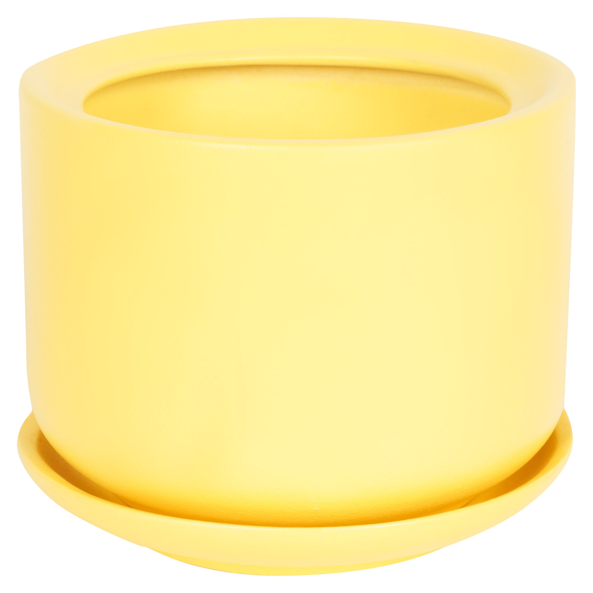 81932578 Горшок цветочный ø15 h15 см v1.2 л керамика жёлтый Орфей Santreyd