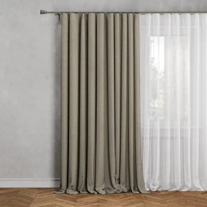 Штора MIAMOZA Меланж на ленте 200×280 см в неоклассическом стиле 89427087