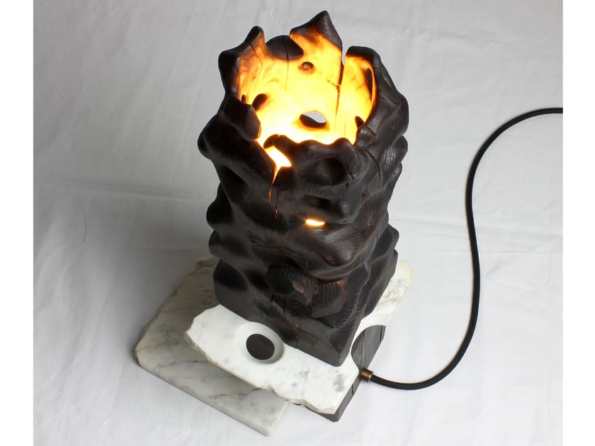 Светодиодная настольная лампа ручной работы из сосны LO Contemporary VULCANO ARCH-00025928