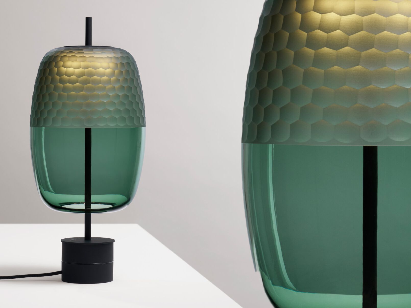 Выдувное стекло Dimmable LED настольная лампа Panzeri Адамас ARCH-00041542 - Вид №4