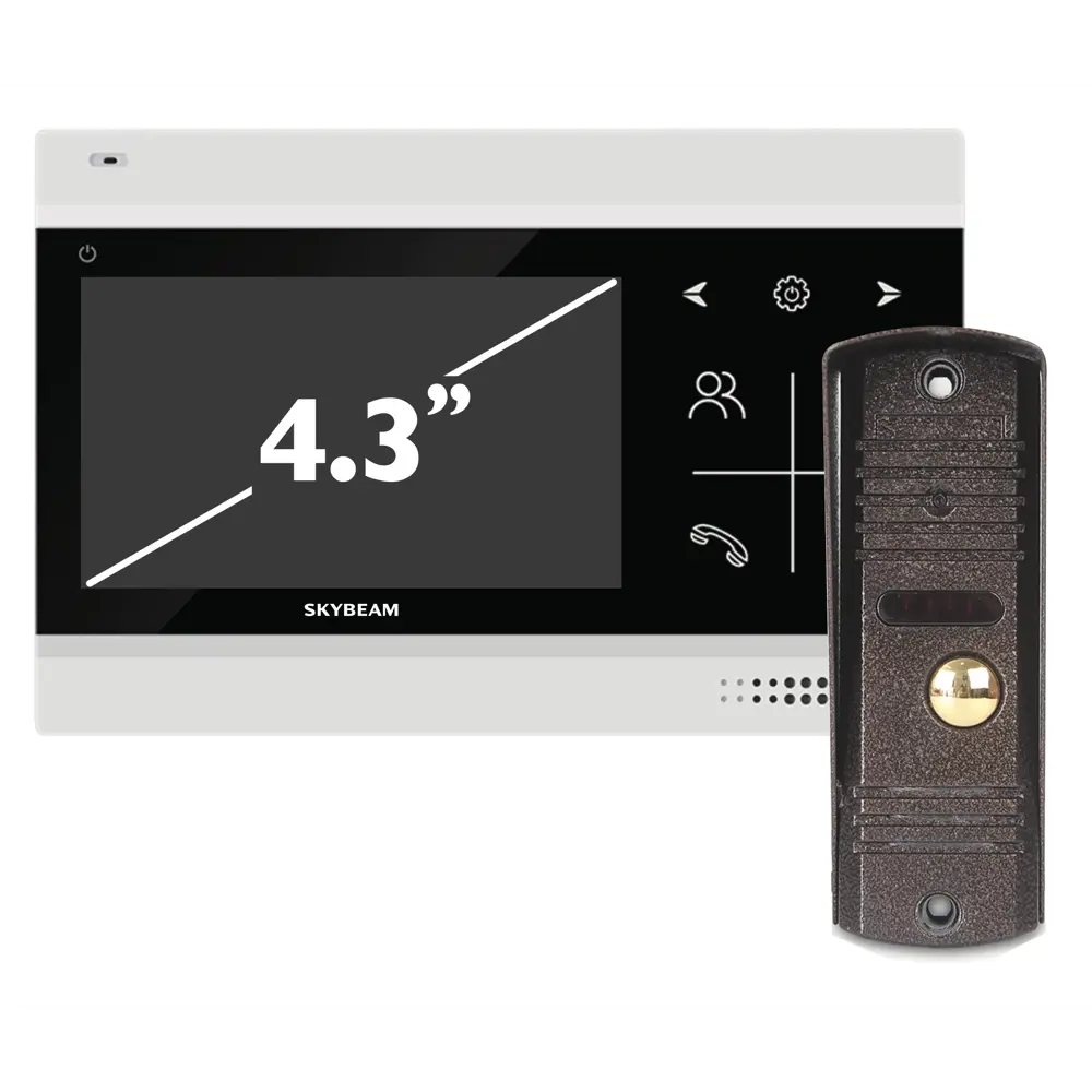 Видеодомофон Skybeam с ночным видением и TFT-экраном 4.3" 89337372 STLM-1115460 - Вид №1