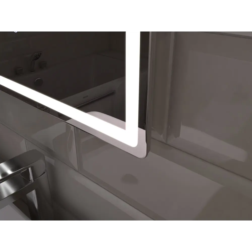 Зеркало для ванной Vigo Level Comfort 100x70 см с подсветкой и часами STLM-2015075 - Вид №5