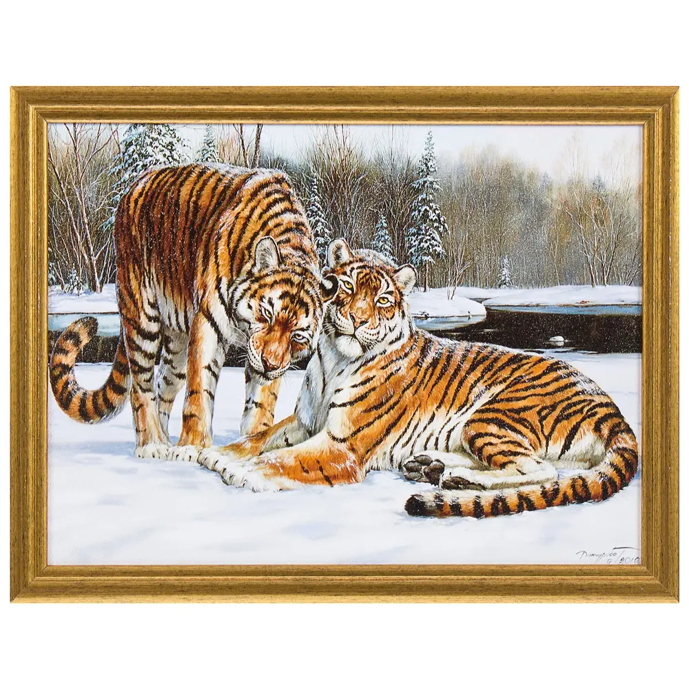 Картина в раме «Амурские тигры» 30х40 см 18881862 STLM-2000181 Santreyd 