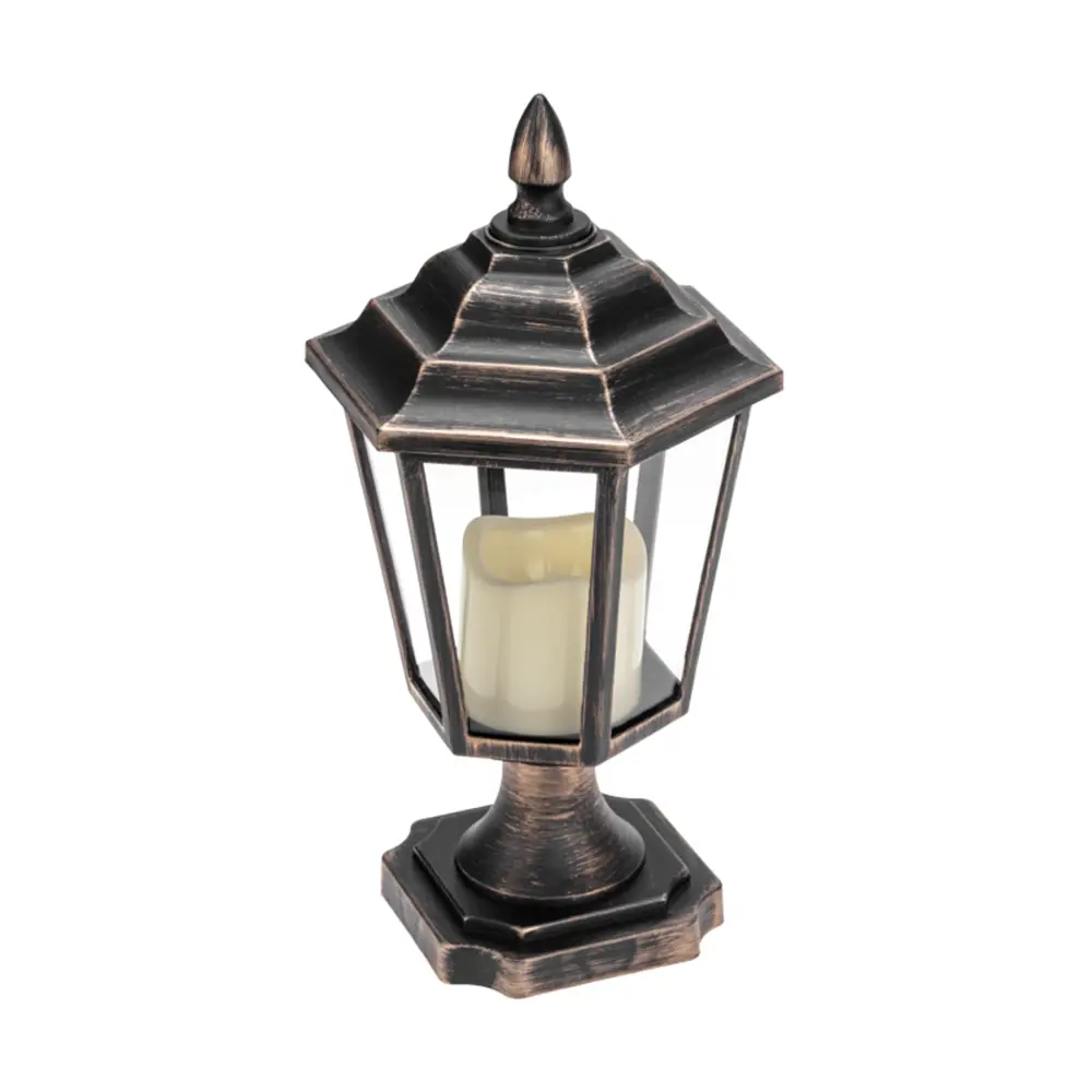88659116 Фонарь декоративный со свечкой 1 светодиод 31 см цвет черный STLM-0952464 Santreyd  - Вид №2