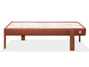 Прямоугольный мраморный журнальный столик