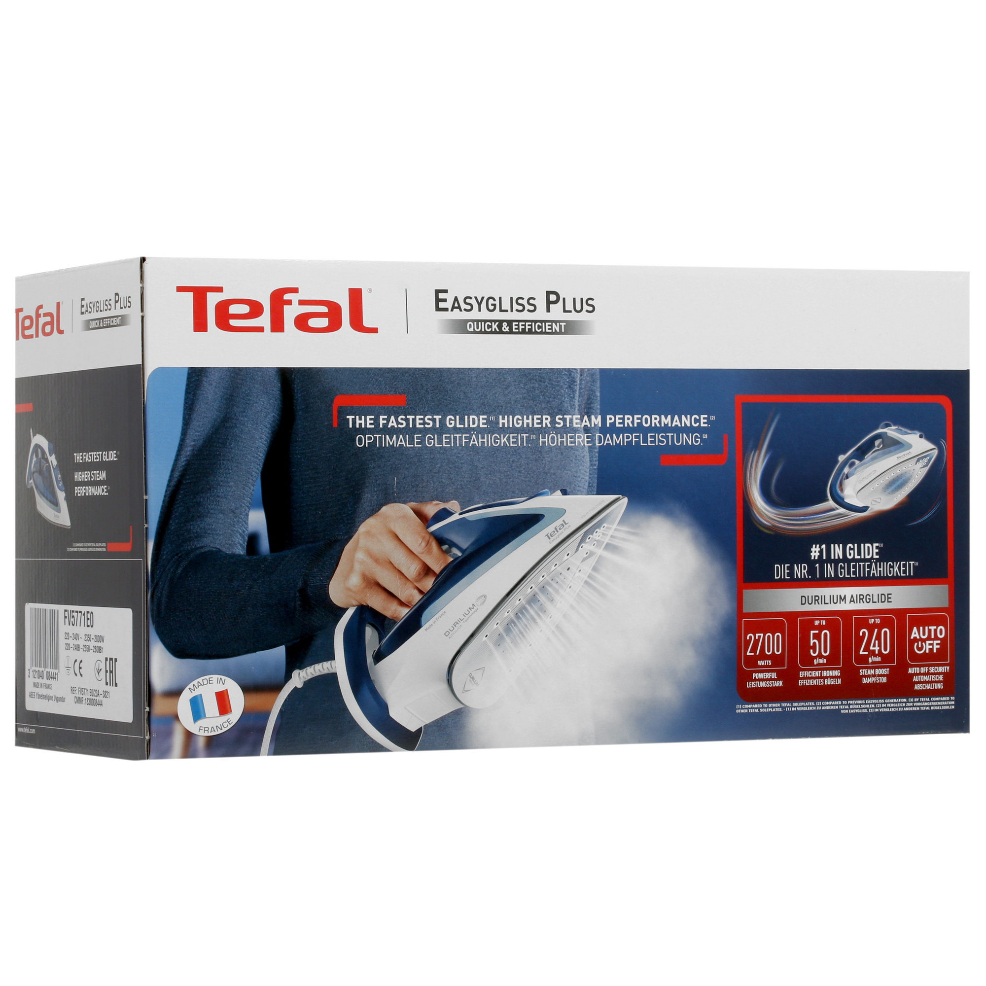 5349423 Утюг Tefal Easygliss Plus FV5771E0 синий STDN-0133905 - Вид №7