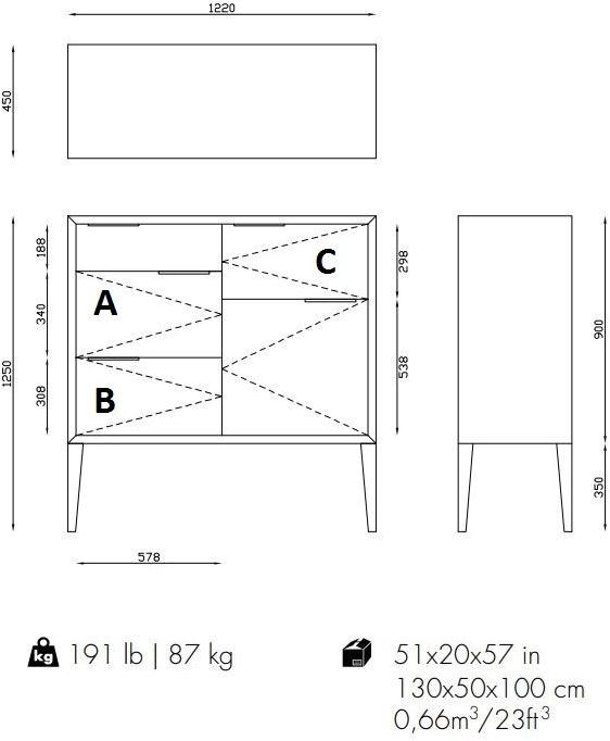 Mambo Unlimited Ideas Барный шкаф из орехового дерева Muse sun-id-1457138 - Вид №2