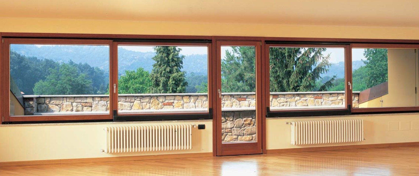 Копланарное окно из алюминия и дерева Carminati пассивный 120 ARCH-00009548 - Вид №1