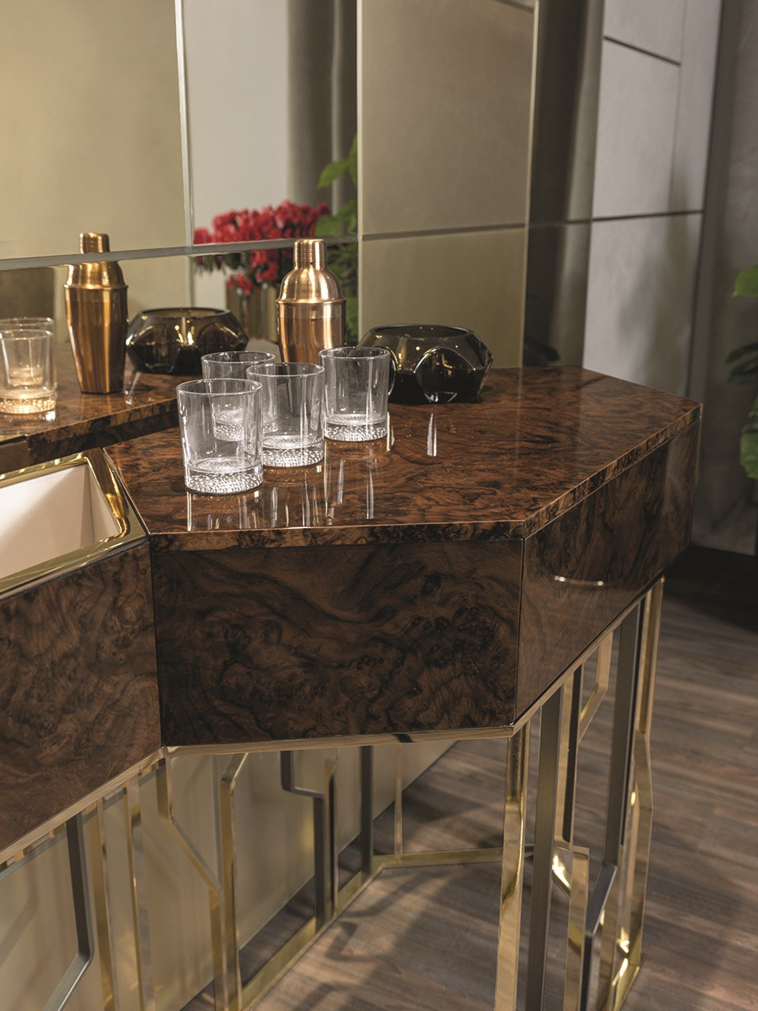 Деревянная консоль с ящиками Longhi Loveluxe 2017-Essence collection ARCH-00056770 - Вид №6