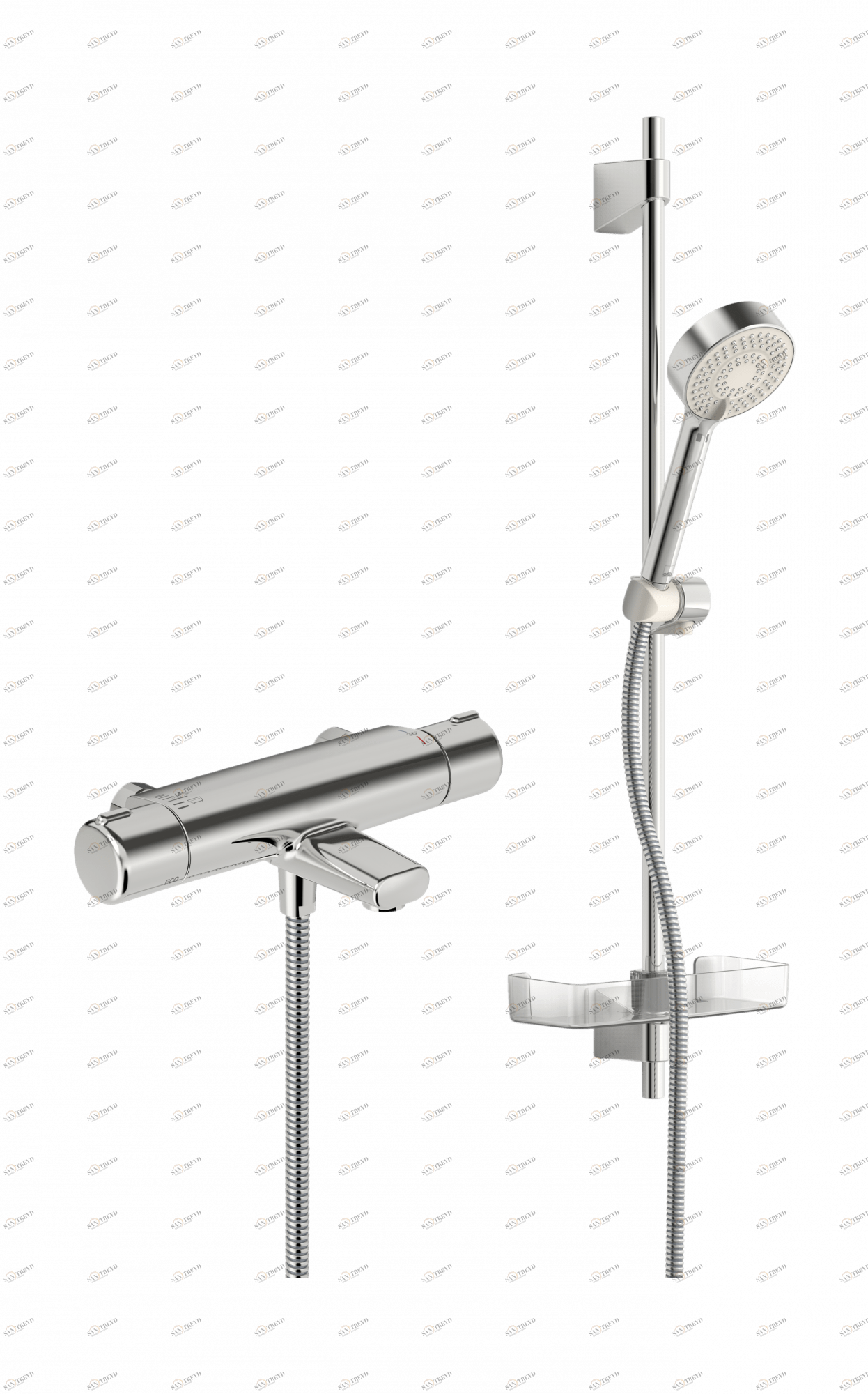 Oras 7453 Cмеситель для душа с душевым комплектом 7453 Nova Хром 