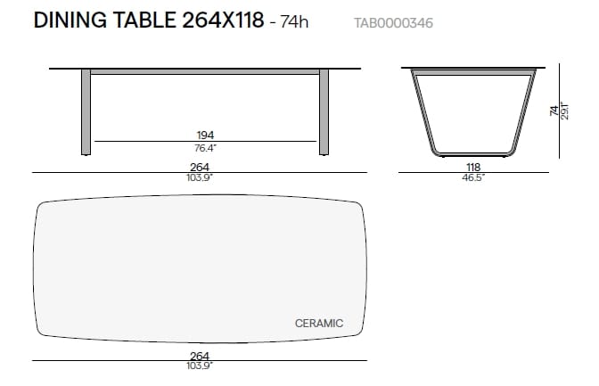 Керамический стол MANUTTI ARCH-00043517 - Вид №6