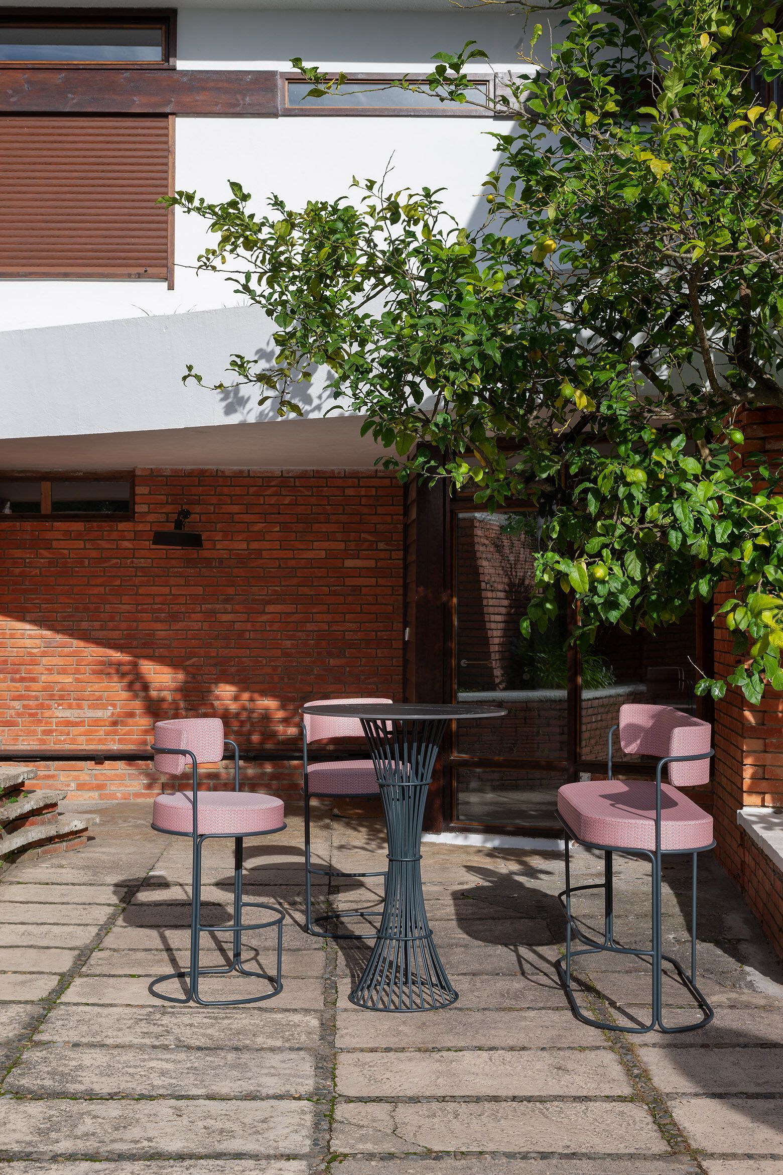 Тканевая садовая скамейка со спинкой iSimar Paradiso ARCH-00147657 - Вид №4