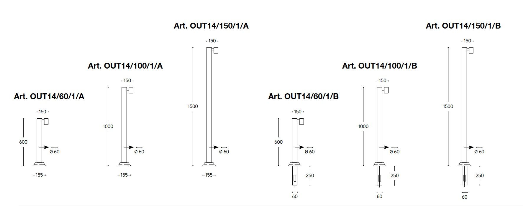 Латунный светодиодный уличный фонарь для сада Aldo Bernardi Abarth ARCH-00150530 - Вид №2