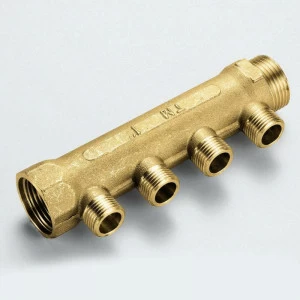 Коллектор НВ 3/4" TIEMME 2 выхода 1/2"Н 36мм