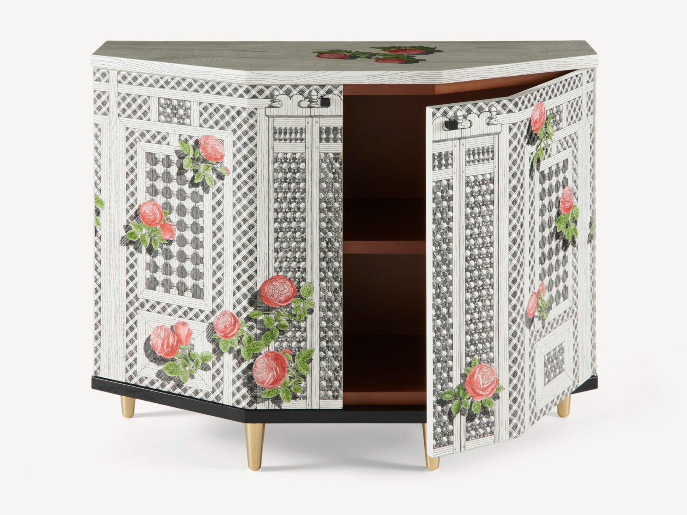 Маленький шкаф Fornasetti Musciarabia con rose ARCH-00077648 - Вид №1