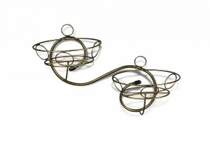 Подставка для цветов Volna бронза SHEFFILTON ПОДСТАВКИ ДЛЯ ЦВЕТОВ 015008 Бронза