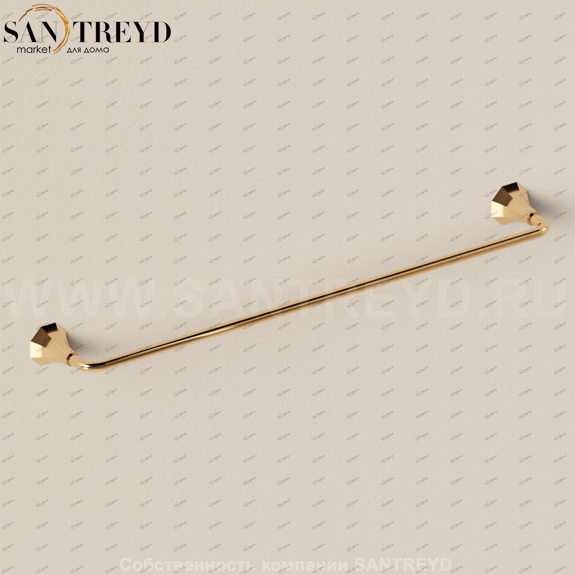 Flaminia EVERGREEN Полотенцедержатель золотой EG60.GOLD Ceramica Flaminia EG60GOLD