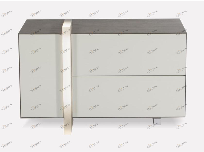 MORADA Прямоугольная прикроватная тумбочка из дуба с ящиками с подсветкой Luna del mar Lunadelmar ns