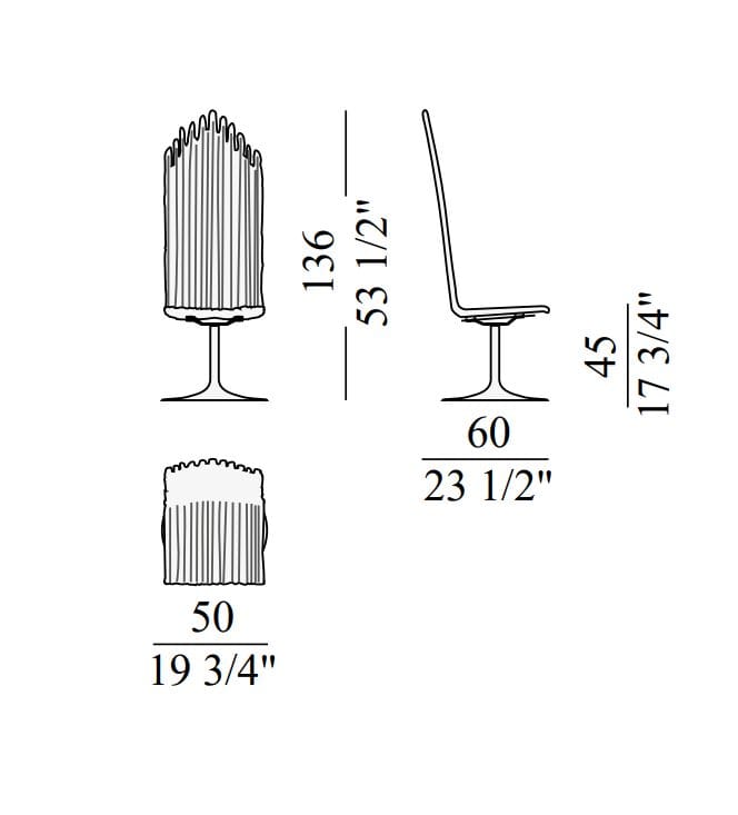 Стул Edra для интерьера ARCH-00101087 - Вид №4