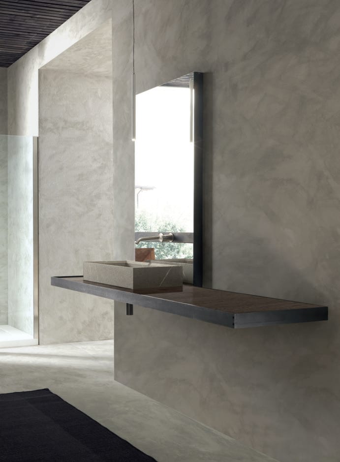 Шкаф для раковины из дуба с зеркалом MODULNOVA Surf ARCH-00102057 - Вид №1