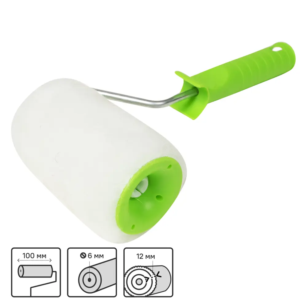 Валик малярный Сибртех 100 мм с меховой шубкой для профессиональной покраски 15441706 STLM-0005781