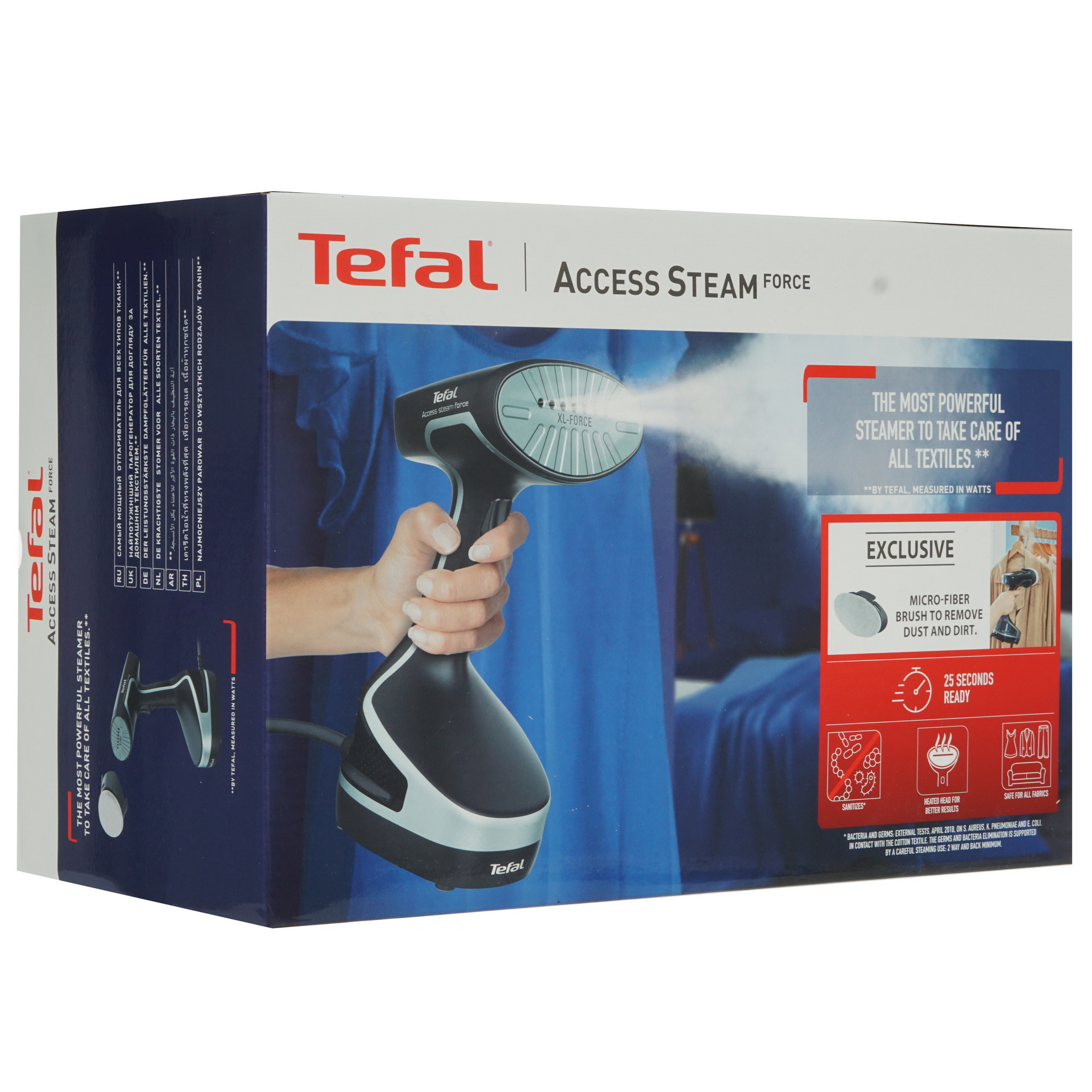 5353302 Отпариватель Tefal Access Steam Force DT8250E1 черный STDN-0060325 - Вид №8