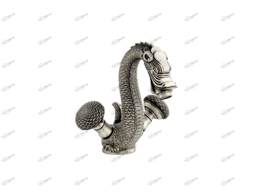 059405.A00.00 Смеситель для раковины на одно отверстие Золото 24К Mestre Dragon