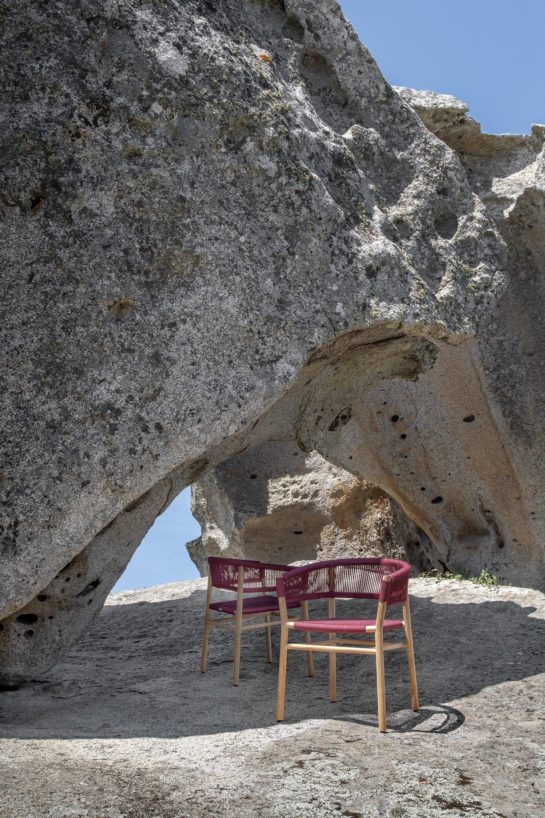 Штабелируемый садовый стул из тика и веревки Ethimo ARCH-00103677 - Вид №8